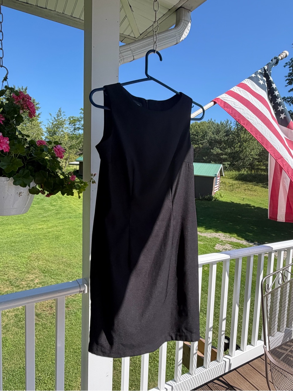 AB Studio Black Sleeveless Sheath Dress